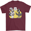 Have You Seen My Eggs Funny Easter Bunny Mens T-Shirt 100% Cotton Maroon