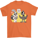 Have You Seen My Eggs Funny Easter Bunny Mens T-Shirt 100% Cotton Orange