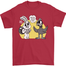 Have You Seen My Eggs Funny Easter Bunny Mens T-Shirt 100% Cotton Red