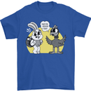 Have You Seen My Eggs Funny Easter Bunny Mens T-Shirt 100% Cotton Royal Blue