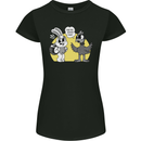 Have You Seen My Eggs Funny Easter Bunny Womens Petite Cut T-Shirt Black