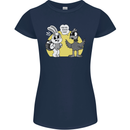 Have You Seen My Eggs Funny Easter Bunny Womens Petite Cut T-Shirt Navy Blue