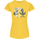 Have You Seen My Eggs Funny Easter Bunny Womens Petite Cut T-Shirt Yellow