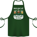 Have Your Elf a Merry Little Christmas Cotton Apron 100% Organic Forest Green
