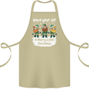 Have Your Elf a Merry Little Christmas Cotton Apron 100% Organic Khaki