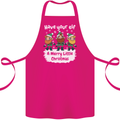 Have Your Elf a Merry Little Christmas Cotton Apron 100% Organic Pink