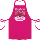 Have Your Elf a Merry Little Christmas Cotton Apron 100% Organic Pink