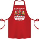 Have Your Elf a Merry Little Christmas Cotton Apron 100% Organic Red