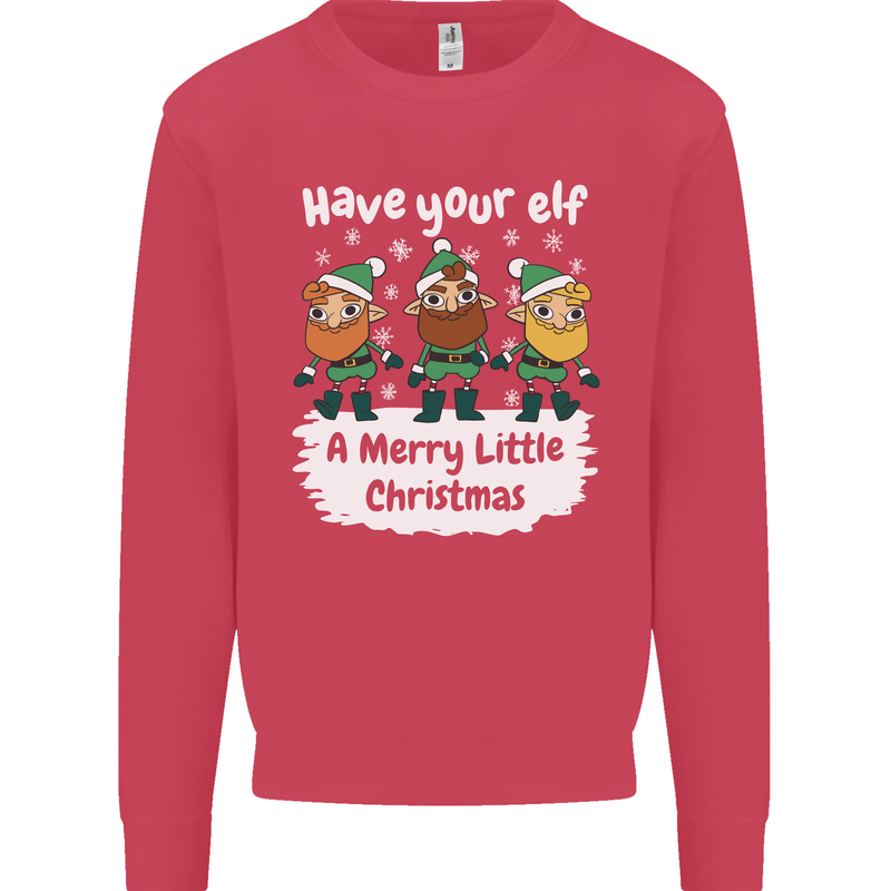 Have Your Elf a Merry Little Christmas Kids Sweatshirt Jumper Heliconia