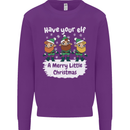 Have Your Elf a Merry Little Christmas Kids Sweatshirt Jumper Purple