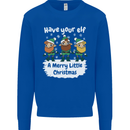 Have Your Elf a Merry Little Christmas Kids Sweatshirt Jumper Royal Blue