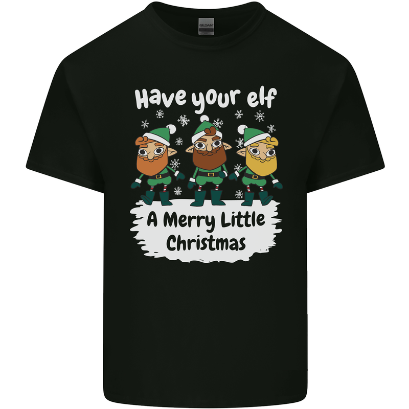 Have Your Elf a Merry Little Christmas Kids T-Shirt Childrens Black