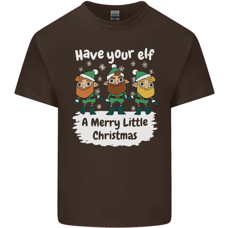 Have Your Elf a Merry Little Christmas Kids T-Shirt Childrens Chocolate