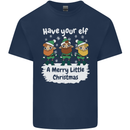 Have Your Elf a Merry Little Christmas Kids T-Shirt Childrens Navy Blue