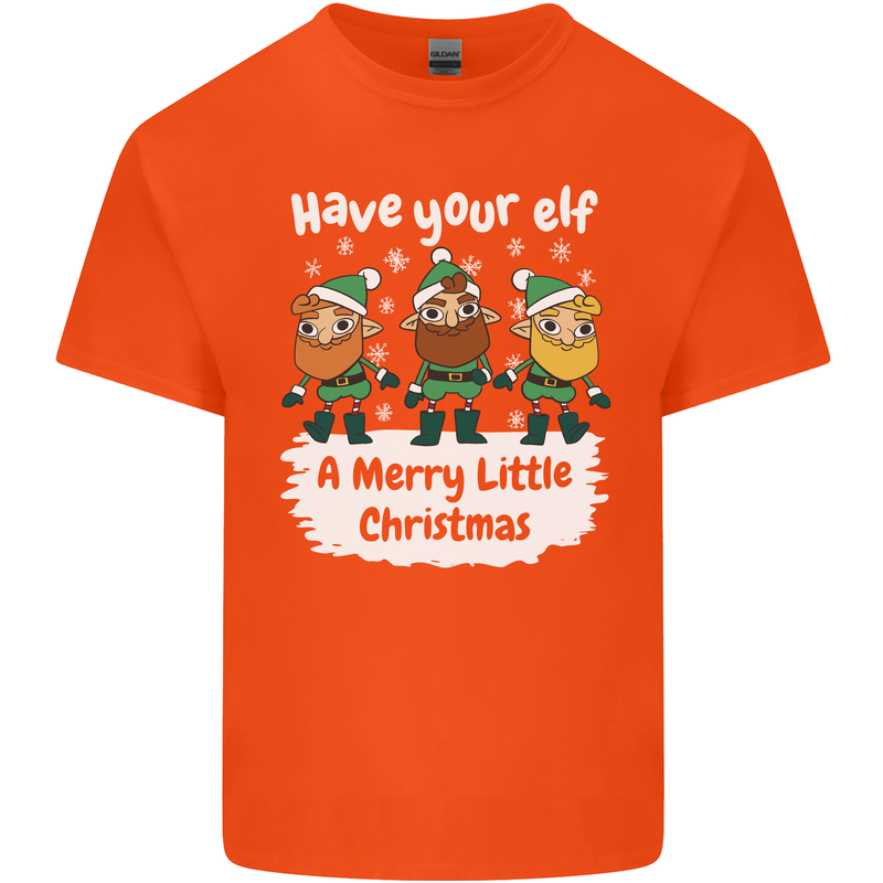 Have Your Elf a Merry Little Christmas Kids T-Shirt Childrens Orange