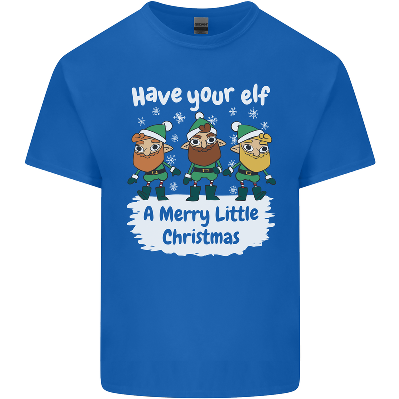 Have Your Elf a Merry Little Christmas Kids T-Shirt Childrens Royal Blue