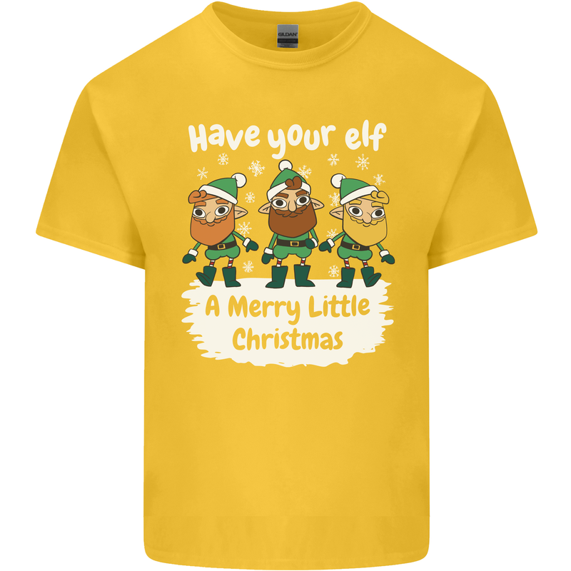 Have Your Elf a Merry Little Christmas Kids T-Shirt Childrens Yellow