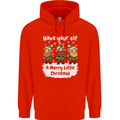 Have Your Elf a Merry Little Christmas Mens 80% Cotton Hoodie Bright Red