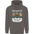 Have Your Elf a Merry Little Christmas Mens 80% Cotton Hoodie Charcoal