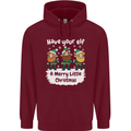 Have Your Elf a Merry Little Christmas Mens 80% Cotton Hoodie Maroon