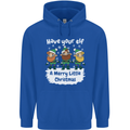 Have Your Elf a Merry Little Christmas Mens 80% Cotton Hoodie Royal Blue