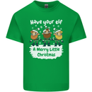 Have Your Elf a Merry Little Christmas Mens Cotton T-Shirt Tee Top Irish Green