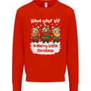 Have Your Elf a Merry Little Christmas Mens Sweatshirt Jumper Bright Red