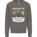Have Your Elf a Merry Little Christmas Mens Sweatshirt Jumper Charcoal