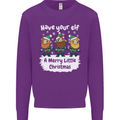 Have Your Elf a Merry Little Christmas Mens Sweatshirt Jumper Purple