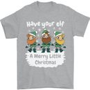 Have Your Elf a Merry Little Christmas Mens T-Shirt Cotton Gildan Sports Grey