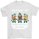 Have Your Elf a Merry Little Christmas Mens T-Shirt Cotton Gildan White