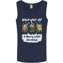 Have Your Elf a Merry Little Christmas Mens Vest Tank Top Navy Blue