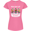 Have Your Elf a Merry Little Christmas Womens Petite Cut T-Shirt Azalea