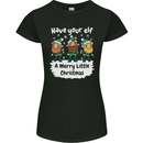 Have Your Elf a Merry Little Christmas Womens Petite Cut T-Shirt Black