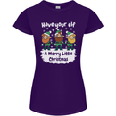 Have Your Elf a Merry Little Christmas Womens Petite Cut T-Shirt Purple