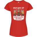 Have Your Elf a Merry Little Christmas Womens Petite Cut T-Shirt Red