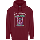 Have a Great Trip Magic Mushrooms LSD Hippy Childrens Kids Hoodie Maroon