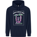 Have a Great Trip Magic Mushrooms LSD Hippy Childrens Kids Hoodie Navy Blue