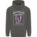 Have a Great Trip Magic Mushrooms LSD Hippy Childrens Kids Hoodie Storm Grey