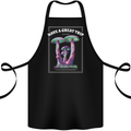 Have a Great Trip Magic Mushrooms LSD Hippy Cotton Apron 100% Organic Black