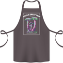 Have a Great Trip Magic Mushrooms LSD Hippy Cotton Apron 100% Organic Dark Grey