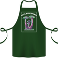 Have a Great Trip Magic Mushrooms LSD Hippy Cotton Apron 100% Organic Forest Green