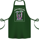 Have a Great Trip Magic Mushrooms LSD Hippy Cotton Apron 100% Organic Forest Green