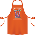 Have a Great Trip Magic Mushrooms LSD Hippy Cotton Apron 100% Organic Orange