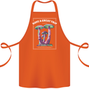 Have a Great Trip Magic Mushrooms LSD Hippy Cotton Apron 100% Organic Orange