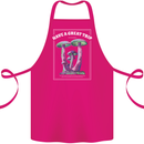 Have a Great Trip Magic Mushrooms LSD Hippy Cotton Apron 100% Organic Pink