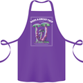 Have a Great Trip Magic Mushrooms LSD Hippy Cotton Apron 100% Organic Purple