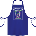 Have a Great Trip Magic Mushrooms LSD Hippy Cotton Apron 100% Organic Royal Blue