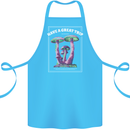 Have a Great Trip Magic Mushrooms LSD Hippy Cotton Apron 100% Organic Turquoise