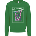 Have a Great Trip Magic Mushrooms LSD Hippy Kids Sweatshirt Jumper Irish Green